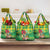 Personalized Dominica Independence Day Grocery Bag Map With Coat Of Arms Madras Pattern - Wonder Print Shop