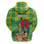 Personalized Dominica Independence Day Hoodie Map With Coat Of Arms Madras Pattern - Wonder Print Shop