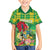 Personalized Dominica Independence Day Kid Hawaiian Shirt Map With Coat Of Arms Madras Pattern - Wonder Print Shop