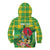 Personalized Dominica Independence Day Kid Hoodie Map With Coat Of Arms Madras Pattern - Wonder Print Shop