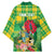 Personalized Dominica Independence Day Kimono Map With Coat Of Arms Madras Pattern - Wonder Print Shop