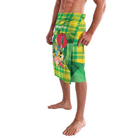 Personalized Dominica Independence Day Lavalava Map With Coat Of Arms Madras Pattern - Wonder Print Shop