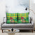 Personalized Dominica Independence Day Pillow Cover Map With Coat Of Arms Madras Pattern - Wonder Print Shop