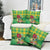 Personalized Dominica Independence Day Pillow Cover Map With Coat Of Arms Madras Pattern - Wonder Print Shop