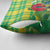 Personalized Dominica Independence Day Pillow Cover Map With Coat Of Arms Madras Pattern - Wonder Print Shop