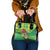 Personalized Dominica Independence Day Shoulder Handbag Map With Coat Of Arms Madras Pattern - Wonder Print Shop