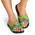 Personalized Dominica Independence Day Slide Sandals Map With Coat Of Arms Madras Pattern - Wonder Print Shop