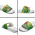 Personalized Dominica Independence Day Slide Sandals Map With Coat Of Arms Madras Pattern - Wonder Print Shop