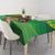Personalized Dominica Independence Day Tablecloth Map With Coat Of Arms Madras Pattern - Wonder Print Shop