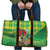 Personalized Dominica Independence Day Travel Bag Map With Coat Of Arms Madras Pattern - Wonder Print Shop