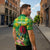 Personalized Dominica Independence Day Zipper Polo Shirt Map With Coat Of Arms Madras Pattern - Wonder Print Shop