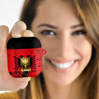 Albania Independence Day AirPods Case Dita e Pavaresise Map Grunge Style - Wonder Print Shop