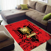 Albania Independence Day Area Rug Dita e Pavaresise Map Grunge Style - Wonder Print Shop