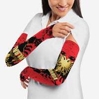 Albania Independence Day Arm Sleeves Dita e Pavaresise Map Grunge Style - Wonder Print Shop