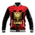 Albania Independence Day Baseball Jacket Dita e Pavaresise Map Grunge Style - Wonder Print Shop