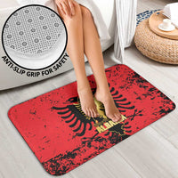 Albania Independence Day Bathroom Set Dita e Pavaresise Map Grunge Style - Wonder Print Shop