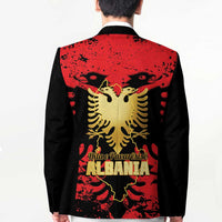 Albania Independence Day Blazer Dita e Pavaresise Map Grunge Style - Wonder Print Shop