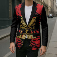 Albania Independence Day Blazer Dita e Pavaresise Map Grunge Style - Wonder Print Shop
