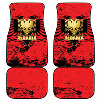 Albania Independence Day Car Mats Dita e Pavaresise Map Grunge Style - Wonder Print Shop
