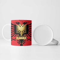 Albania Independence Day Ceramic Mug Dita e Pavaresise Map Grunge Style - Wonder Print Shop