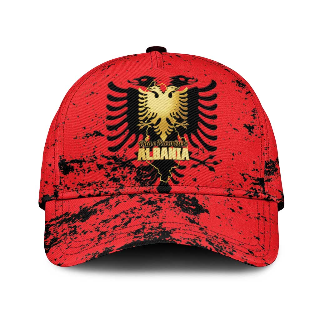 Albania Independence Day Classic Cap Dita e Pavaresise Map Grunge Style - Wonder Print Shop