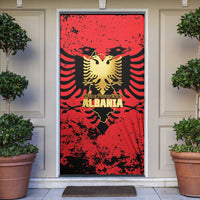 Albania Independence Day Door Cover Dita e Pavaresise Map Grunge Style - Wonder Print Shop