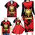 Albania Independence Day Family Matching Long Sleeve Bodycon Dress and Hawaiian Shirt Dita e Pavaresise Map Grunge Style - Wonder Print Shop