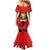 Albania Independence Day Family Matching Mermaid Dress and Hawaiian Shirt Dita e Pavaresise Map Grunge Style - Wonder Print Shop