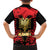 Albania Independence Day Family Matching Off The Shoulder Long Sleeve Dress and Hawaiian Shirt Dita e Pavaresise Map Grunge Style - Wonder Print Shop