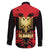 Albania Independence Day Family Matching Off The Shoulder Long Sleeve Dress and Hawaiian Shirt Dita e Pavaresise Map Grunge Style - Wonder Print Shop