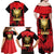 Albania Independence Day Family Matching Off Shoulder Maxi Dress and Hawaiian Shirt Dita e Pavaresise Map Grunge Style - Wonder Print Shop