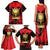 Albania Independence Day Family Matching Tank Maxi Dress and Hawaiian Shirt Dita e Pavaresise Map Grunge Style - Wonder Print Shop