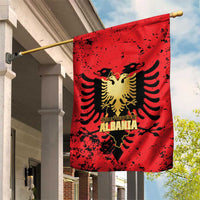 Albania Independence Day Garden Flag Dita e Pavaresise Map Grunge Style - Wonder Print Shop