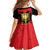 Albania Independence Day Kid Short Sleeve Dress Dita e Pavaresise Map Grunge Style - Wonder Print Shop