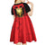 Albania Independence Day Kid Short Sleeve Dress Dita e Pavaresise Map Grunge Style - Wonder Print Shop