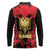 Albania Independence Day Long Sleeve Polo Shirt Dita e Pavaresise Map Grunge Style - Wonder Print Shop