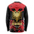 Albania Independence Day Long Sleeve Shirt Dita e Pavaresise Map Grunge Style - Wonder Print Shop