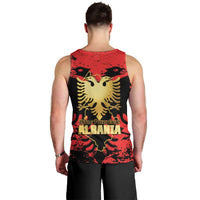 Albania Independence Day Men Tank Top Dita e Pavaresise Map Grunge Style - Wonder Print Shop
