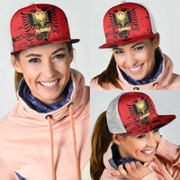 Albania Independence Day Mesh Trucker Cap Dita e Pavaresise Map Grunge Style - Wonder Print Shop