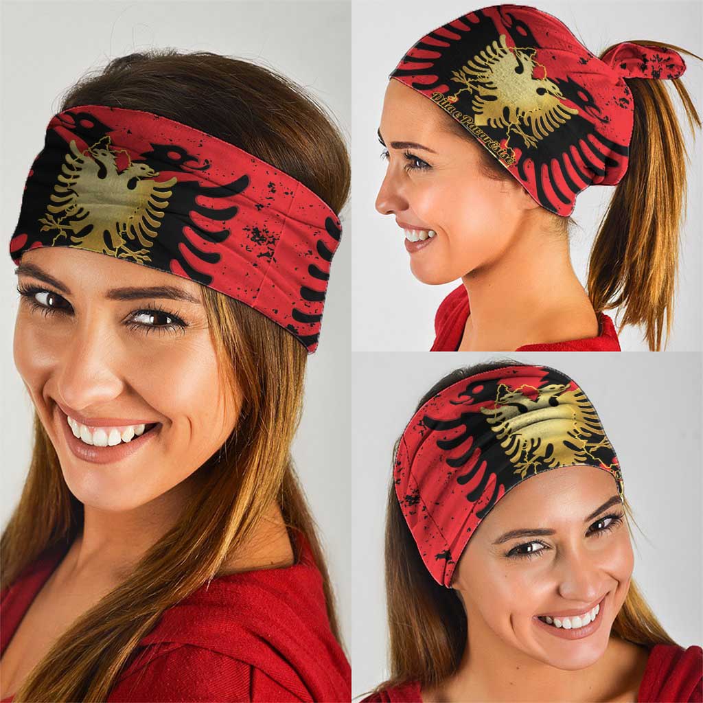Albania Independence Day Neck Gaiter Dita e Pavaresise Map Grunge Style - Wonder Print Shop