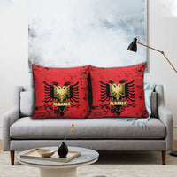 Albania Independence Day Pillow Cover Dita e Pavaresise Map Grunge Style - Wonder Print Shop