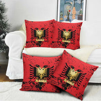 Albania Independence Day Pillow Cover Dita e Pavaresise Map Grunge Style - Wonder Print Shop