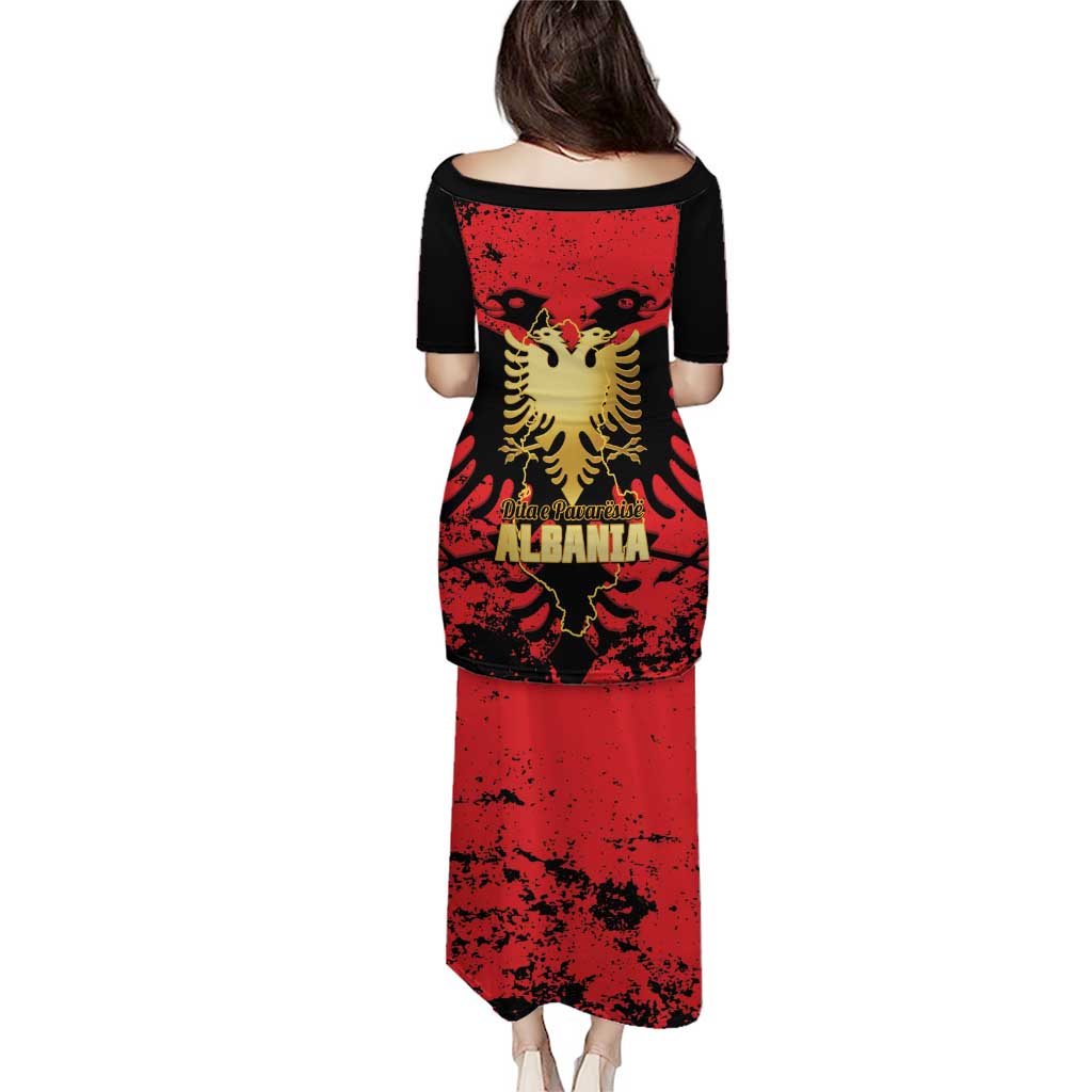 Albania Independence Day Puletasi Dita e Pavaresise Map Grunge Style - Wonder Print Shop