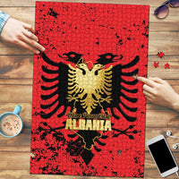 Albania Independence Day Puzzle Dita e Pavaresise Map Grunge Style - Wonder Print Shop