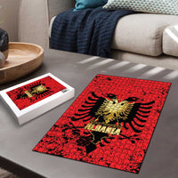 Albania Independence Day Puzzle Dita e Pavaresise Map Grunge Style - Wonder Print Shop
