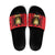 Albania Independence Day Slide Sandals Dita e Pavaresise Map Grunge Style - Wonder Print Shop
