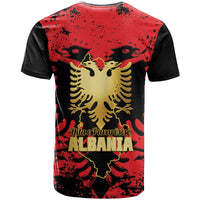 Albania Independence Day T Shirt Dita e Pavaresise Map Grunge Style - Wonder Print Shop