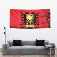 Albania Independence Day Tapestry Dita e Pavaresise Map Grunge Style - Wonder Print Shop