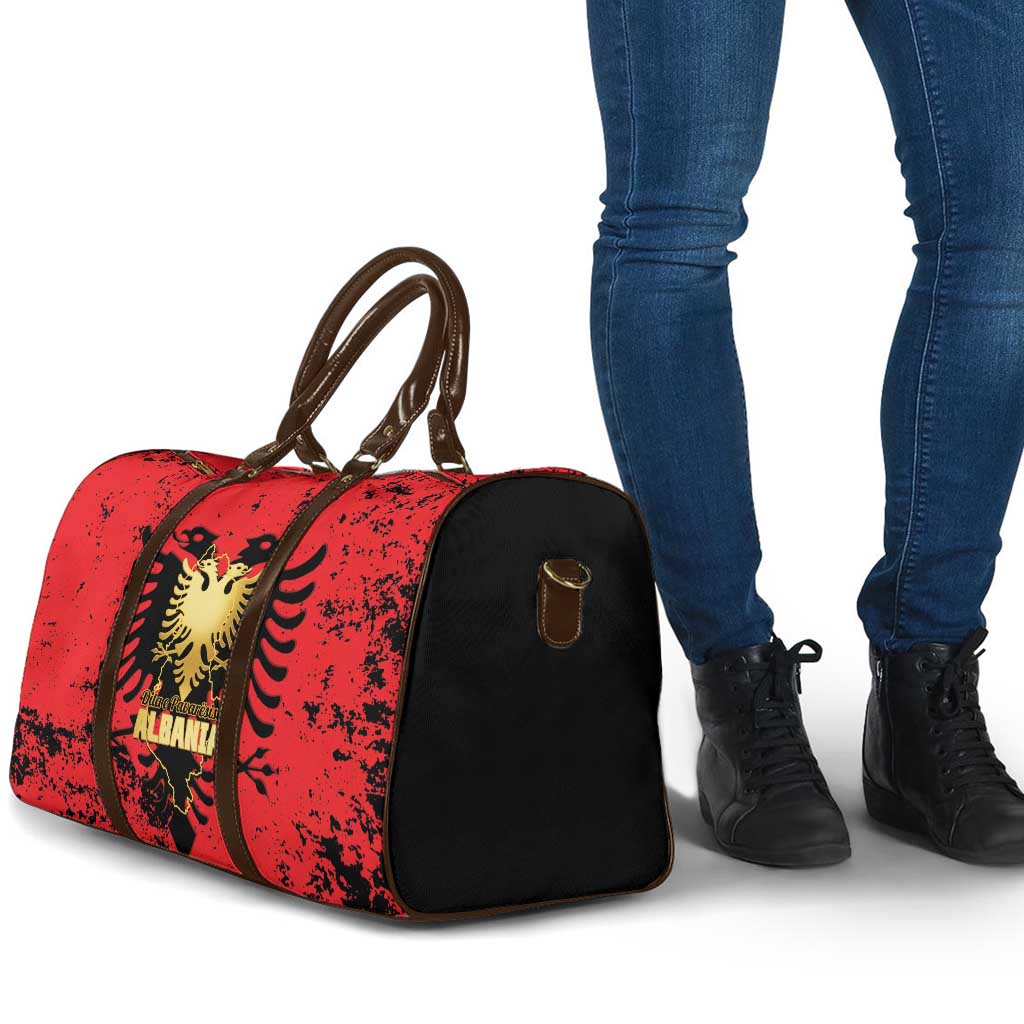 Albania Independence Day Travel Bag Dita e Pavaresise Map Grunge Style - Wonder Print Shop