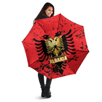Albania Independence Day Umbrella Dita e Pavaresise Map Grunge Style - Wonder Print Shop
